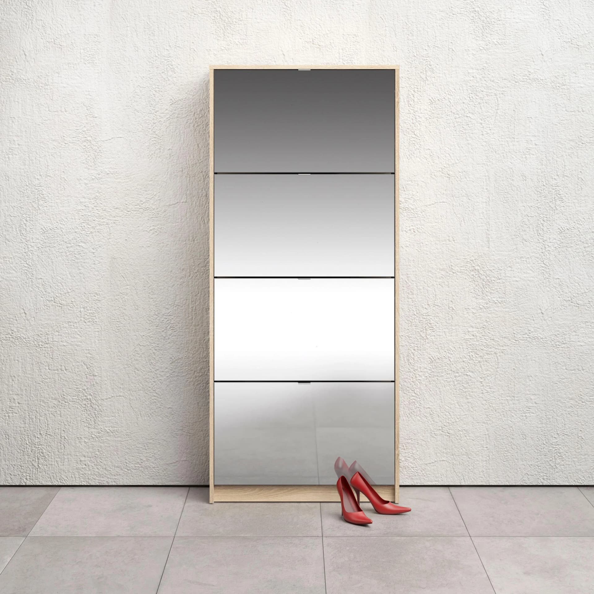 INOSIGN Schuhschrank Shoes mit 4 verspiegelten Klappenfronten