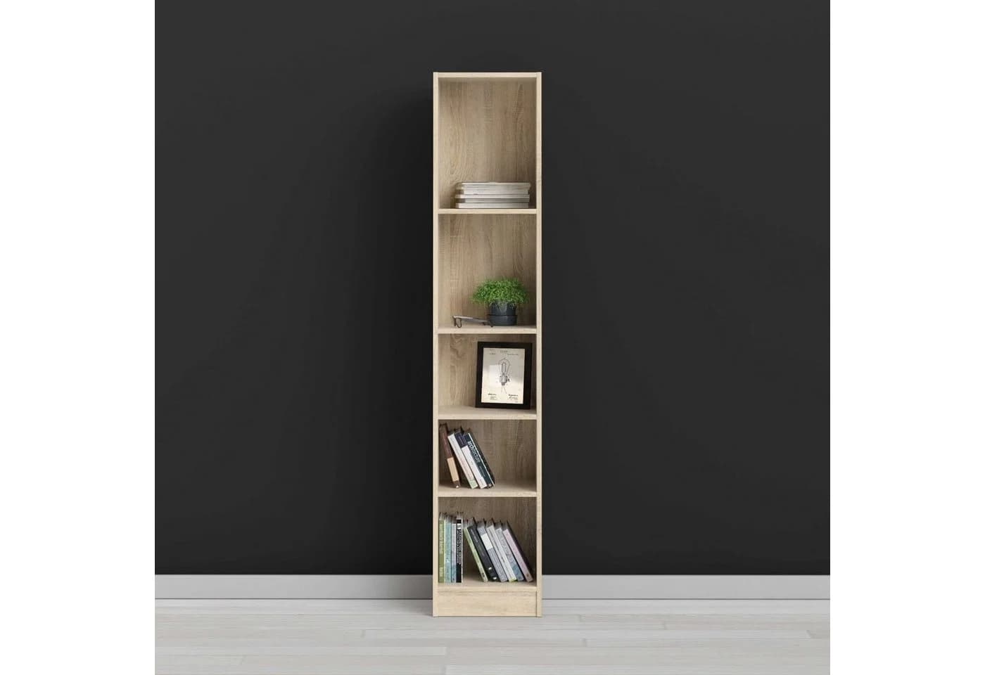 INOSIGN Basic Regal Bücherregal Eiche Struktur Modern