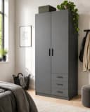 INOSIGN Kleiderschrank Sprint Schwarz Drehtürenschrank Bild 2