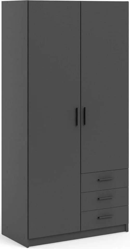 INOSIGN Kleiderschrank Sprint Schwarz Drehtürenschrank - Bild 3