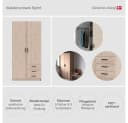 INOSIGN Kleiderschrank Sprint Schwarz Drehtürenschrank Bild 5