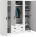 INOSIGN Sprint Drehtürenschrank Weiß Holzwerkstoff 3 Schubladen Bild 5