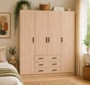 INOSIGN Sprint Kleiderschrank Braun Drehtürenschrank Holzwerkstoff Bild 2