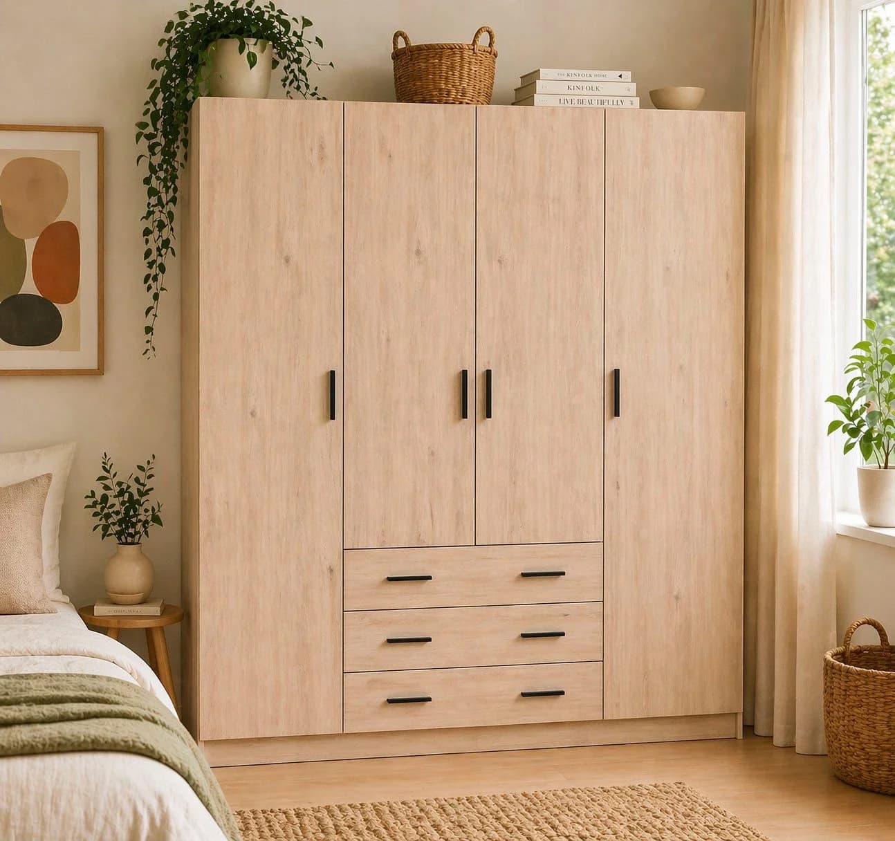 INOSIGN Sprint Kleiderschrank Braun Drehtürenschrank Holzwerkstoff - Bild 2
