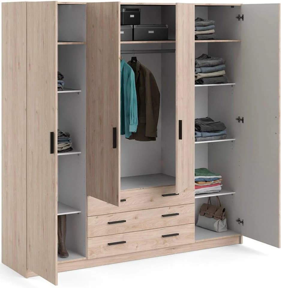 INOSIGN Sprint Kleiderschrank Braun Drehtürenschrank Holzwerkstoff - Bild 3