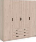 INOSIGN Sprint Kleiderschrank Braun Drehtürenschrank Holzwerkstoff Bild 4