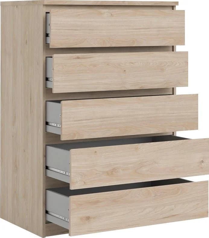 INOSIGN Kommode Naia 5 Schubladen Braun Matt-Optik Modern - Bild 5