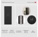 INOSIGN Focus Kleiderschwarz Schwarz 2-Türer Bild 3