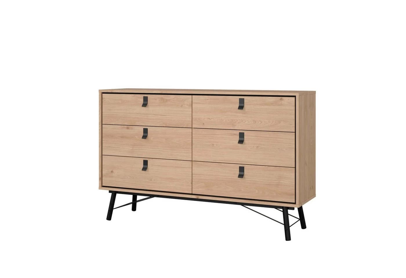 ANDAS Kommode Ry 6 Schubladen Braun Schwarz Holzwerkstoff - Bild 5