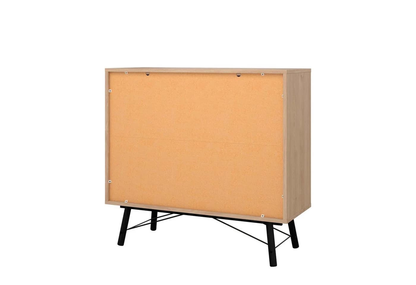 Kommode ANDAS Ry Braun 6 Schubladen Holzwerkstoff Massivholzbeine - Bild 4