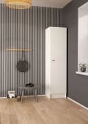 INOSIGN Focus Kleiderschrank Weiß mit 4 Böden und Kleiderstange Bild 1