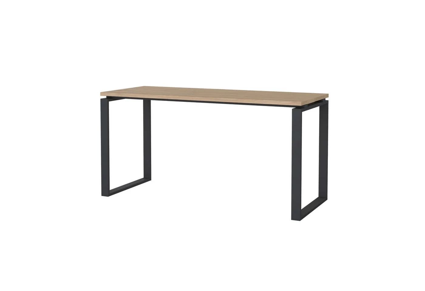 INOSIGN Schreibtisch Sign Arbeitstisch Sekretär Bürotisch Grau Metallbeine - Bild 4