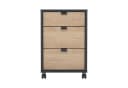 INOSIGN Rollcontainer Grau 3 Schubladen Holzwerkstoff Bild 1