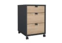 INOSIGN Rollcontainer Grau 3 Schubladen Holzwerkstoff Bild 3