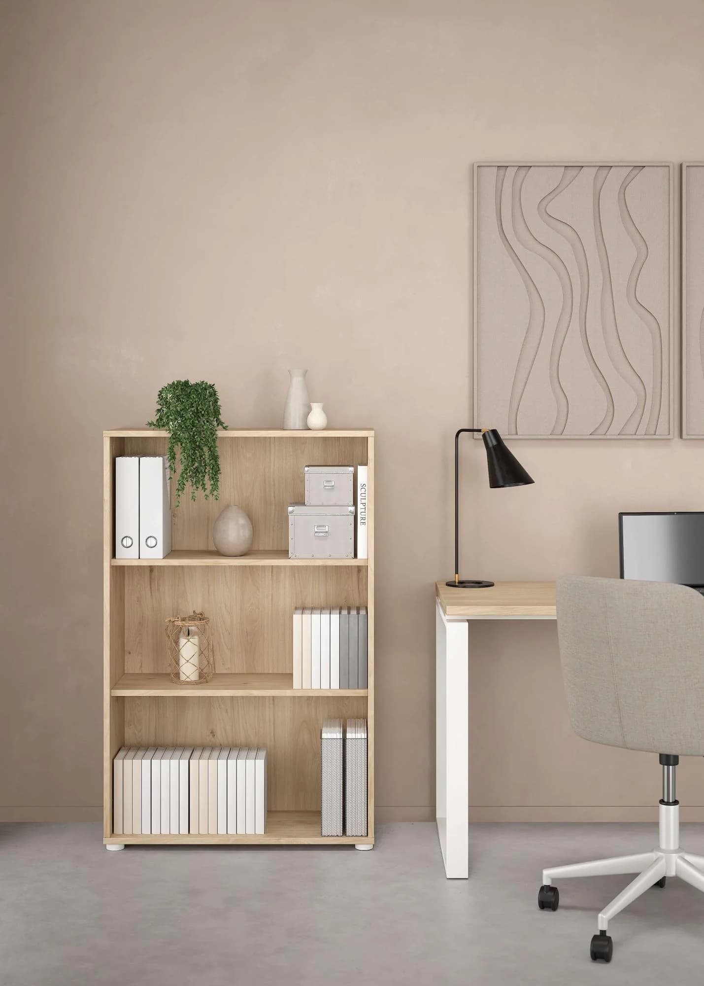INOSIGN Sign Regal Braun Holzwerkstoff 2 Einlegeböden