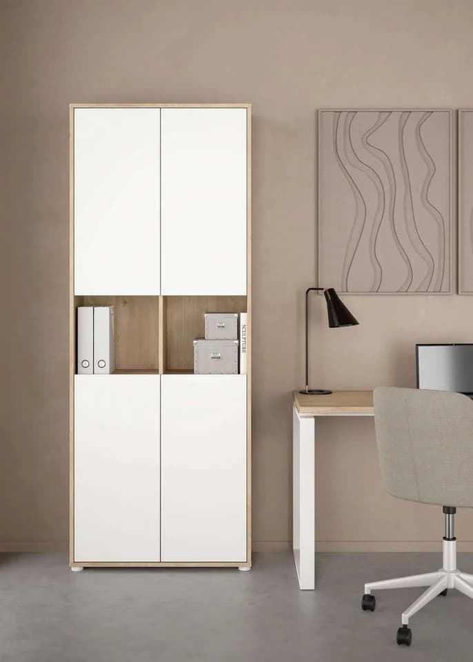 INOSIGN Aktenschrank Sign Weiß Jackson Hickory 4 Türen - Bild 2