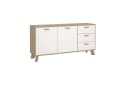 Sideboard ANDAS Ikast Weiß Jackson Hickory 2 Türen 3 Schubladen Bild 2