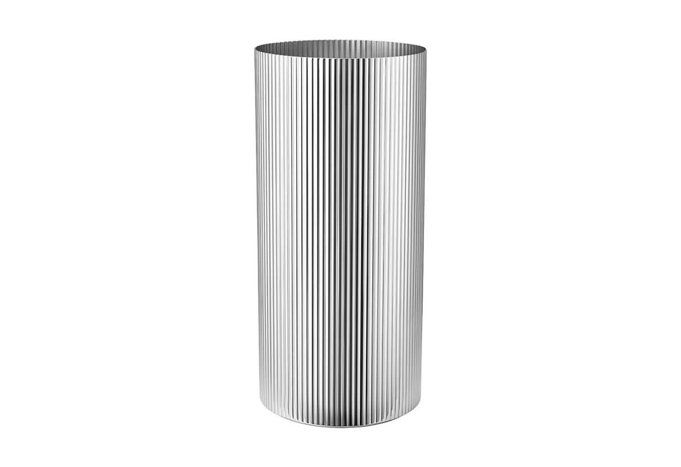 Georg Jensen Bernadotte Vase Edelstahl Silber Ø 12 cm - Bild 2