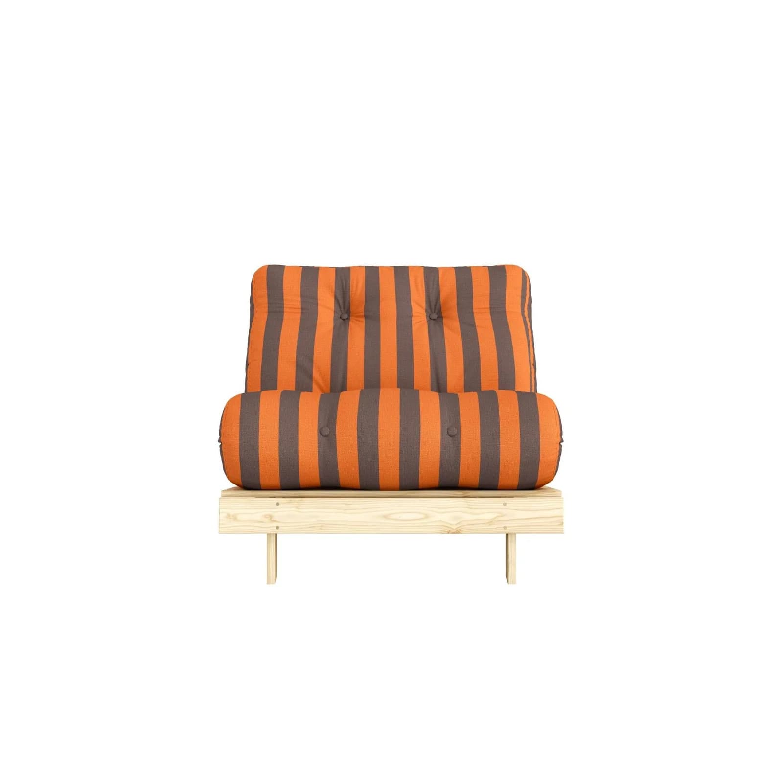 Karup Roots Sofa Bed 90cm FSC Massivholz Futon Orange-Braun