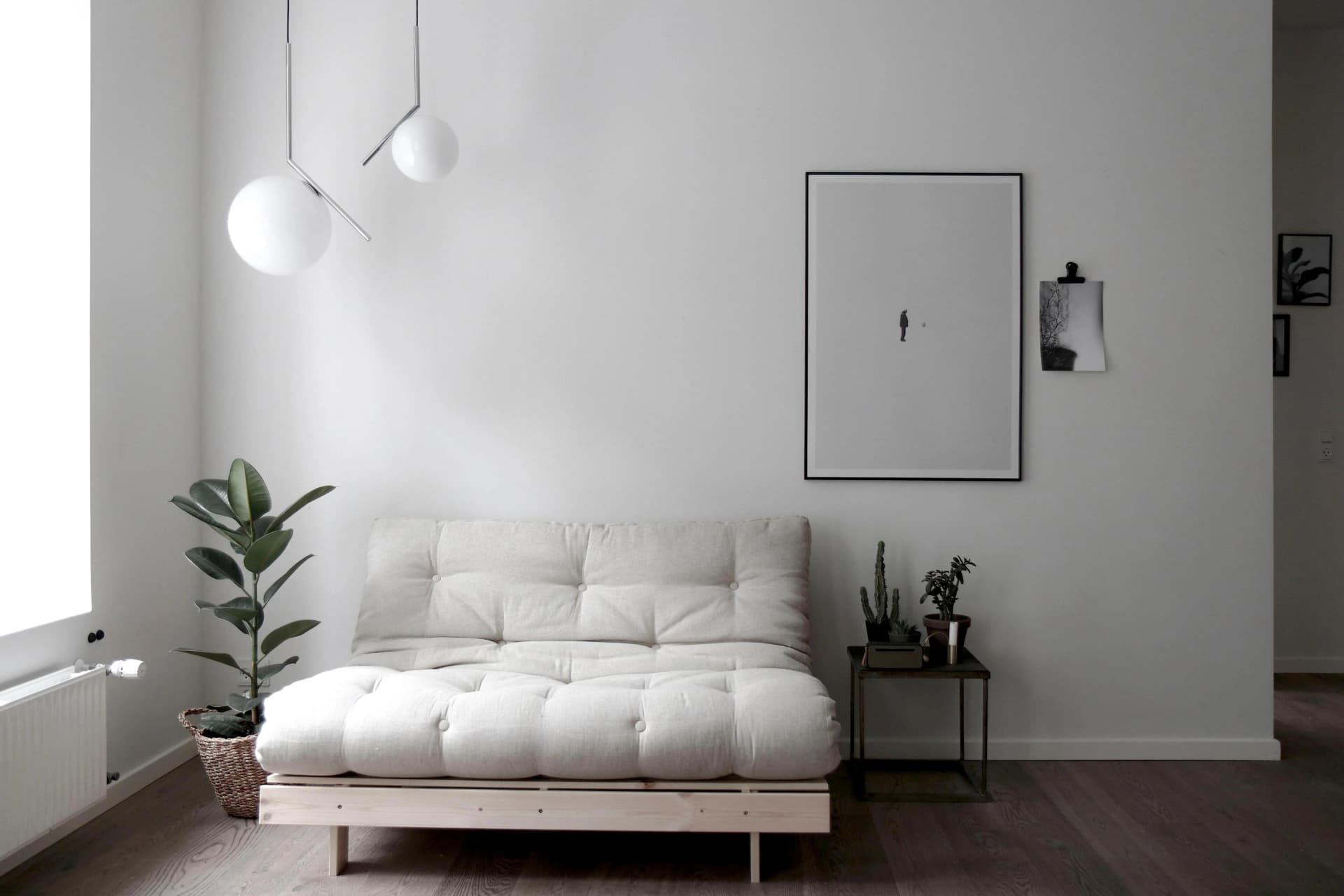 KARUP DESIGN Roots Sofa Bed Daybett Beige FSC-Massivholz