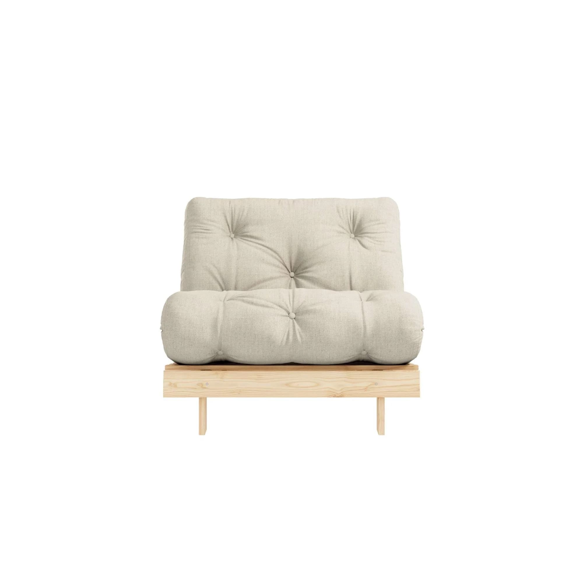 Karup Design Roots Daybett Beige FSC-Massivholz mit Futonmatratze