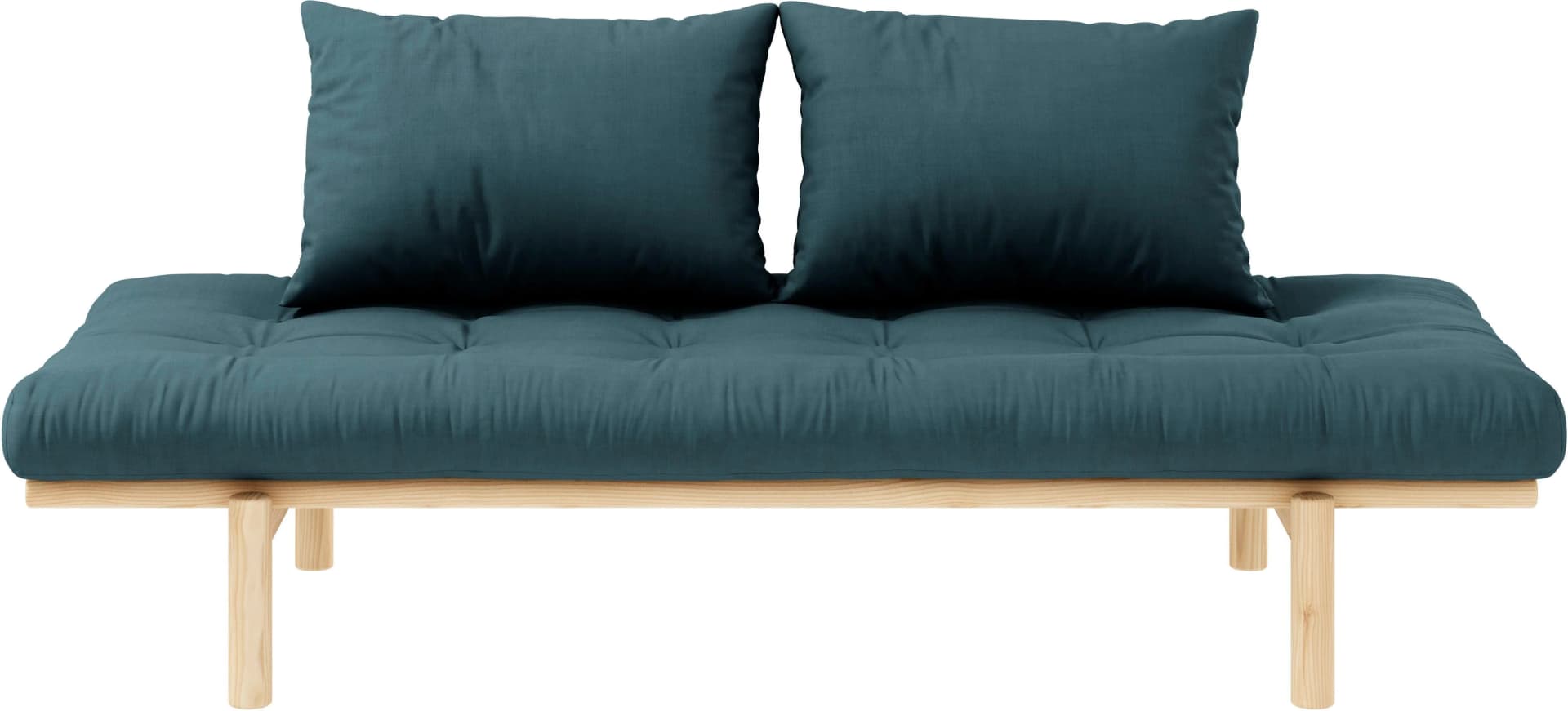 Karup Design Daybett Pace Petrolblau Massivholz mit Futonmatratze
