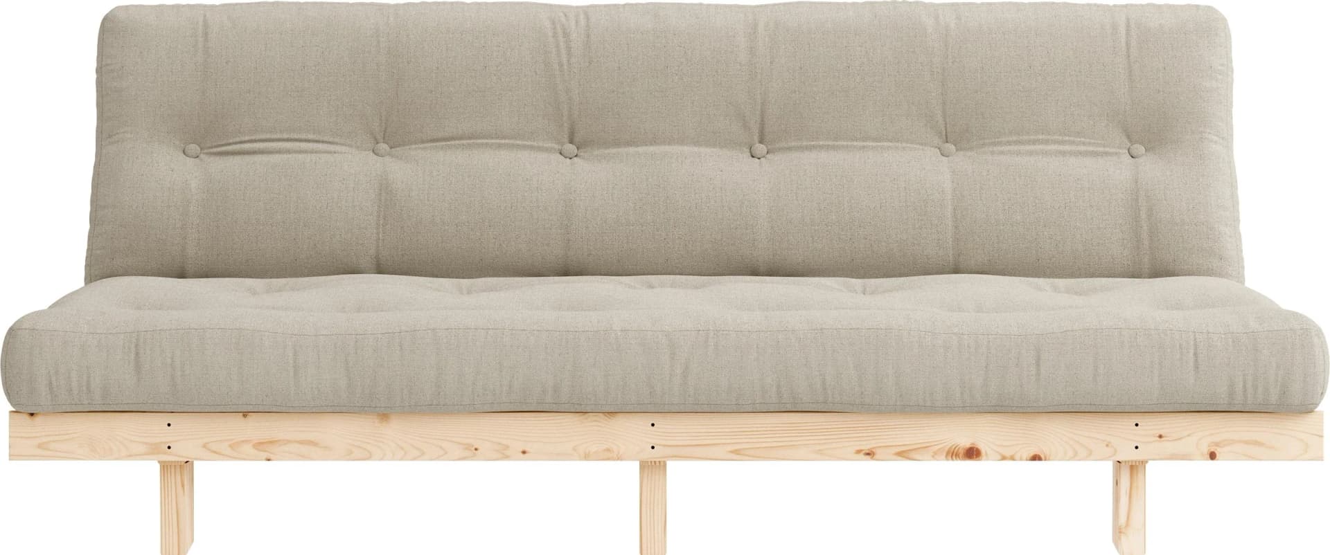 Karup Design Schlafsofa Lean Beige Leinen mit Bettfunktion