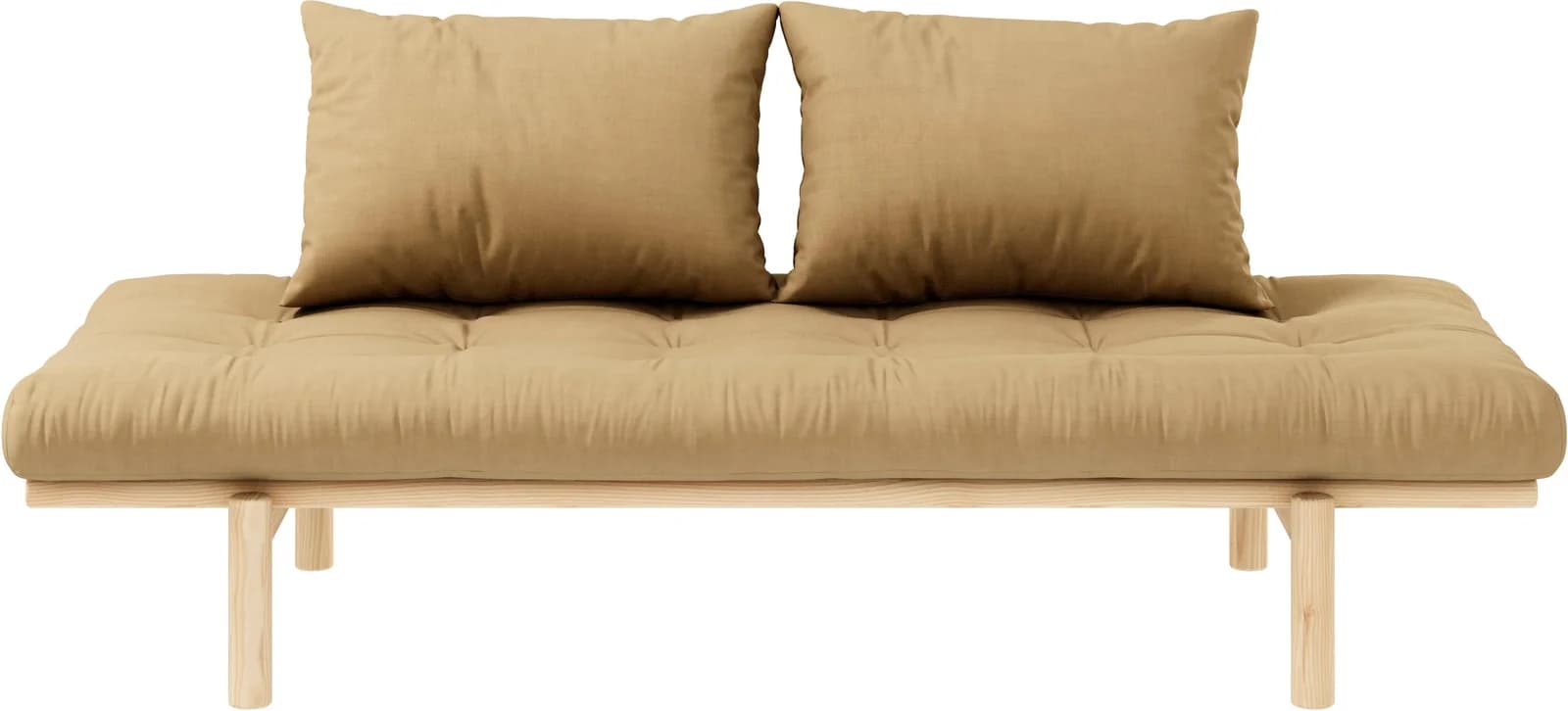Karup Design Pace Daybett Weizen Beige Massivholz mit Matratze