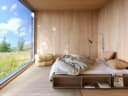 Karup Design Stauraumbett Ziggy Bed Braunes Massivholz mit 3 Ablagen Bild 1