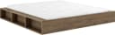 Karup Design Stauraumbett Ziggy Bed Braunes Massivholz mit 3 Ablagen Bild 4