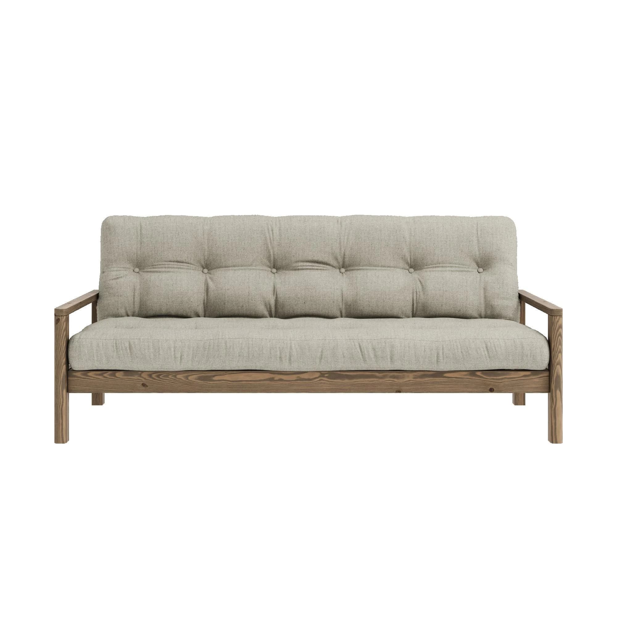 Karup Design Schlafsofa KNOB Beige Leinen FSC-zertifiziert