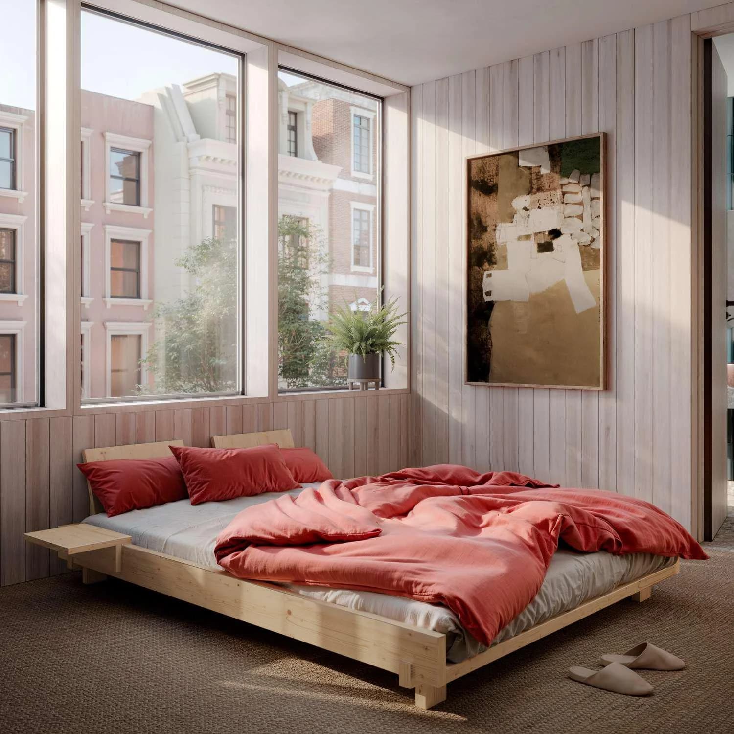 Karup Design Social Bed Bettgestell Kiefer Klar Lackiert