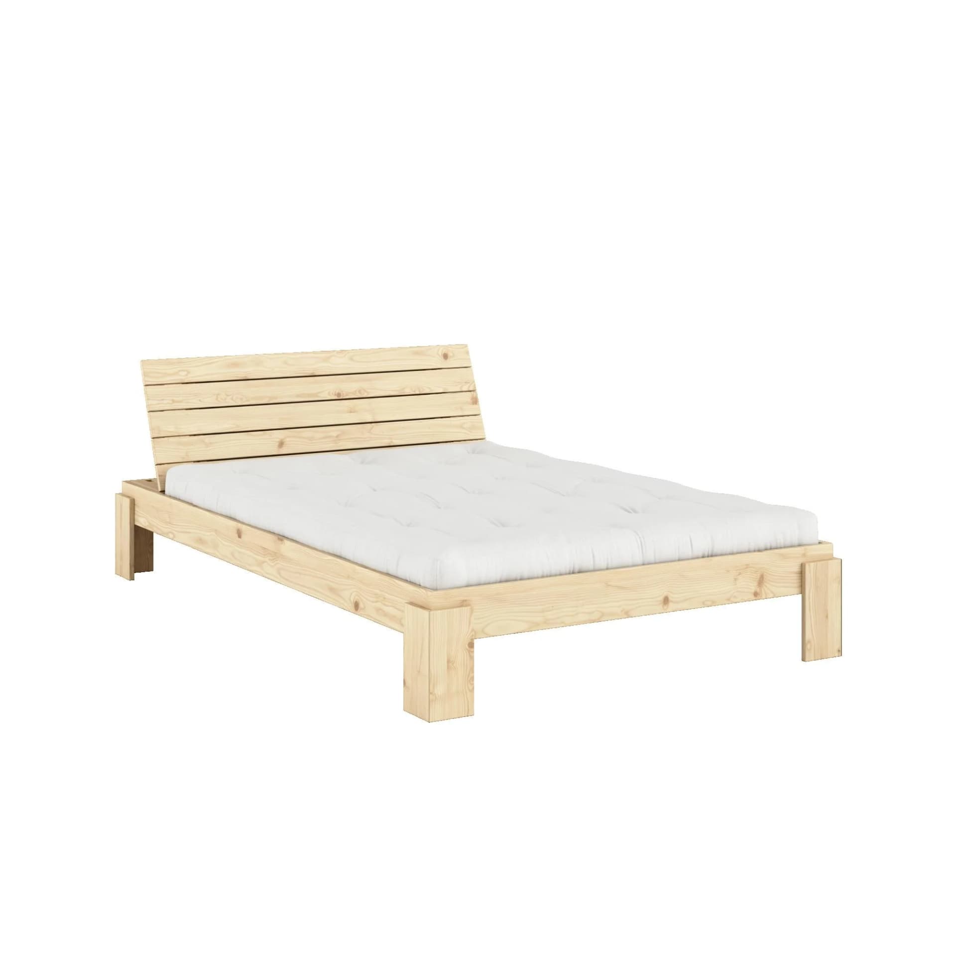 Karup Design Layers Stauraumbett mit Kopfteil Natur