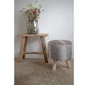House Nordic Hocker Natur Teak Holz Skandinavisch Bild 1