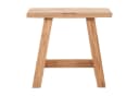 House Nordic Hocker Natur Teak Holz Skandinavisch Bild 3