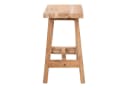 House Nordic Hocker Natur Teak Holz Skandinavisch Bild 4