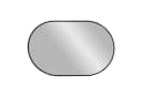 Wandspiegel Schwarz Oval 80x50x3 cm Bild 3