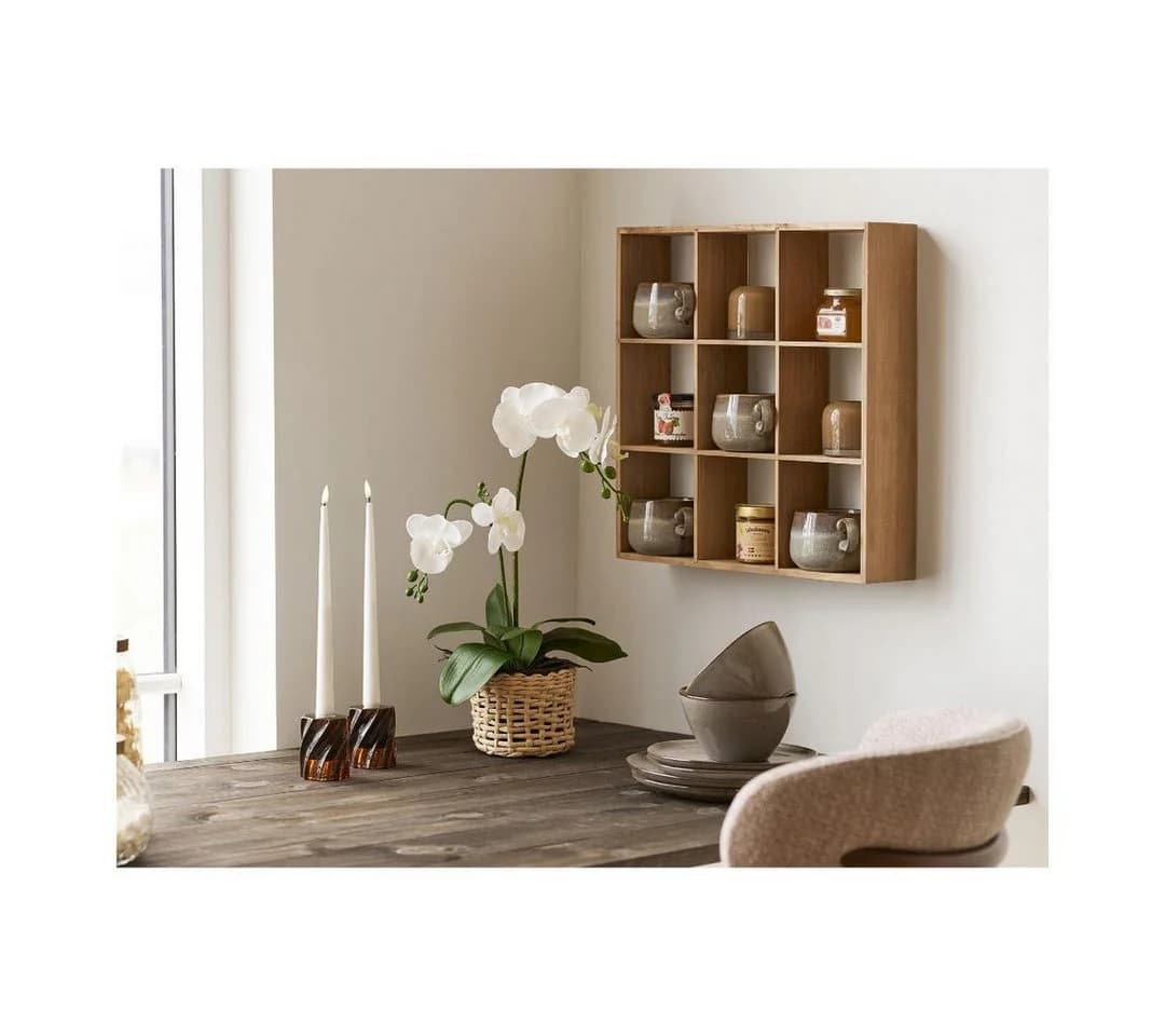 ebuy24 Küchenregal Ona Wandregal, Tassenhalter 9 Ebenen Kiefer - Bild 4