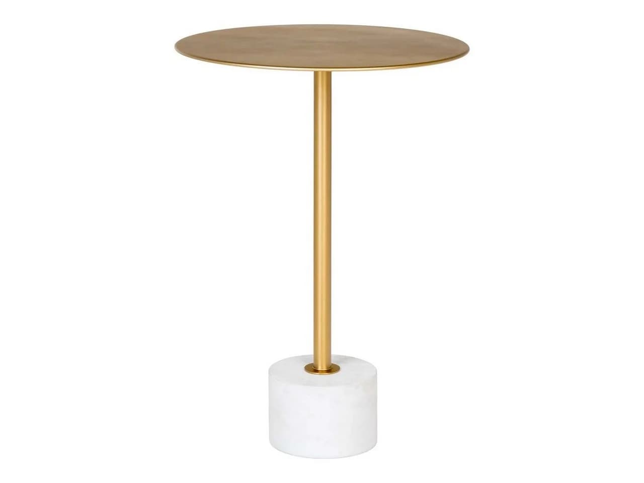 House Nordic Couchtisch Lecco Marmor Messing Ø41cm - Bild 2