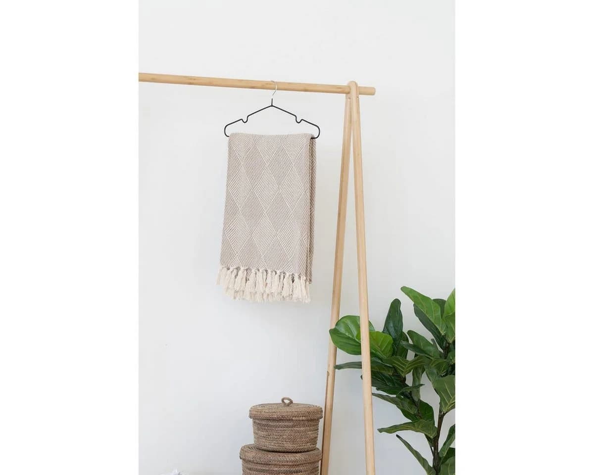 House Nordic Tagesdecke Bursa Baumwolle Braun 130x180 cm