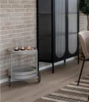 House Nordic Beistellwagen BEJA BAR Grau Stahl Bild 1