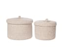 ebuy24 Allzweckkorb Sebal Korbset 2-tlg. Beige Baumwolle Bild 2