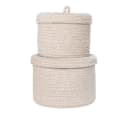 ebuy24 Allzweckkorb Sebal Korbset 2-tlg. Beige Baumwolle Bild 3