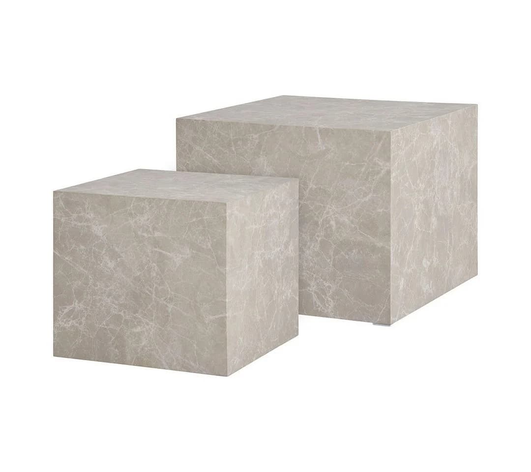 ebuy24 Couchtisch Prague Couchtisch Set 2 Marmor Dekor - Bild 3