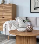 House Nordic Dekoschale BOWLA Beige Polyresin Bild 1