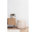 House Nordic Beistelltisch Bonn Glas Metall Travertin-Optik Natur Bild 4