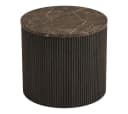 ebuy24 Couchtisch Ida Eckentisch Ø45cm Marmor Dekor Braun Bild 2