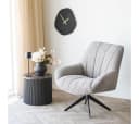 ebuy24 Couchtisch Ida Eckentisch Ø45cm Marmor Dekor Braun Bild 4