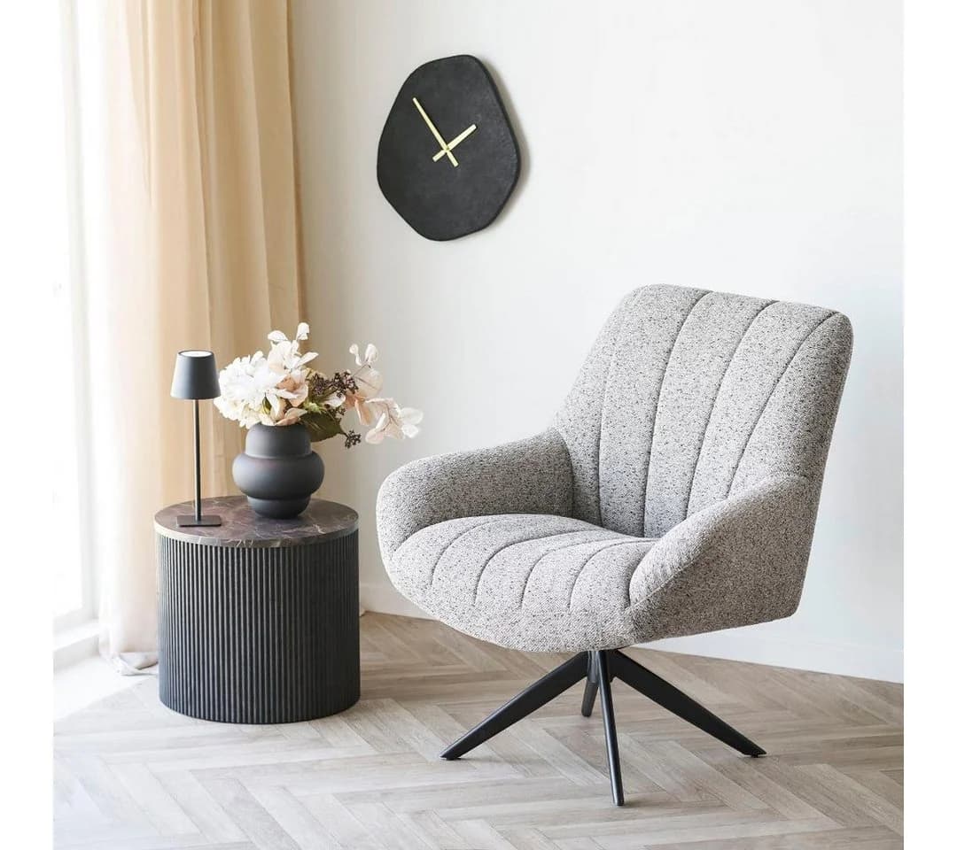 ebuy24 Couchtisch Ida Eckentisch Ø45cm Marmor Dekor Braun - Bild 4