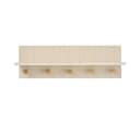 ebuy24 Garderobenhalter Nika Wandgarderobe 5 Haken Beige Bild 2